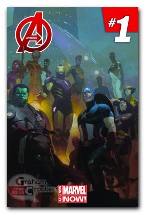 Avengers #24 (2012) mega fold out cover