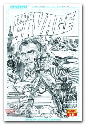 Doc Savage #1 (2013) cover c ross b&w variant