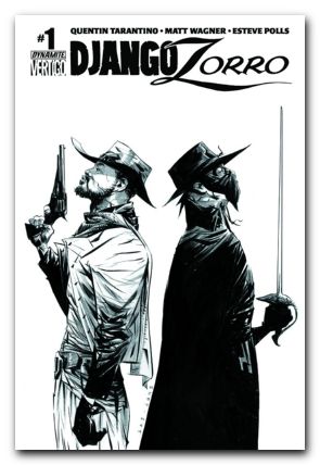 Django Zorro #2 (2014) black & white lee cover