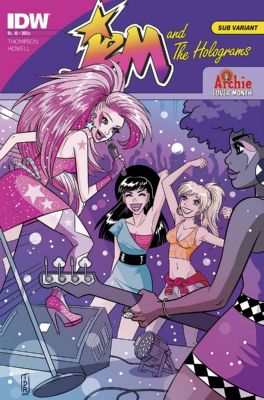 Jem and the Holograms #10 (2015) archie variant cover