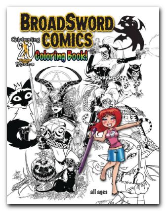 Tarot & More 20 Years Broadsword Comics Coloring Book