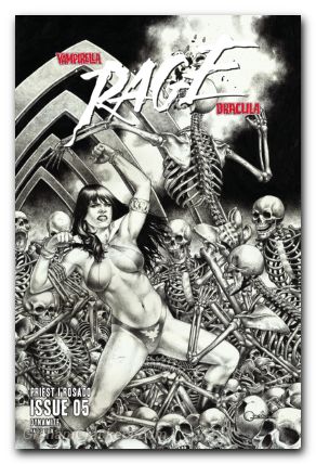 Vampirella Dracula Rage #5 cover g vigonte line art variant