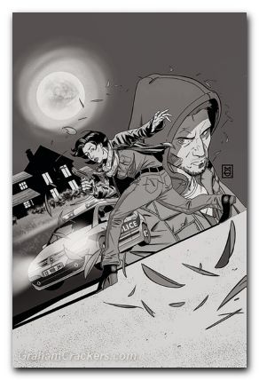 Agent #2 cover h gaudio b&w variant