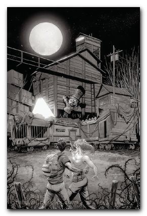 Almost Dead #3 cover c kirkham b&w variant