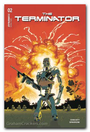 Terminator #2 (2024) cover e shalvey foil