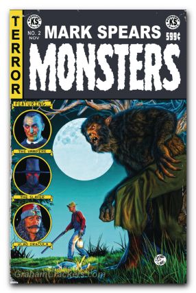 Mark Spears Monsters #2 cover d ec comics homage