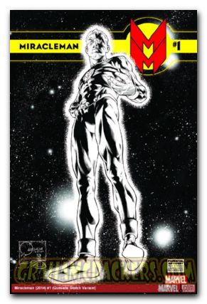 Miracleman #1 (2014) Quesada Black & White variant