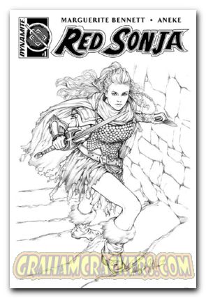 Red Sonja #1 (2016) cover m witter b&w aod