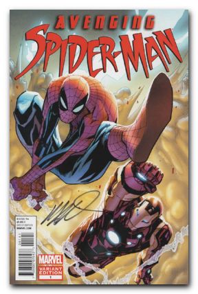 Avenging Spider-Man #1 signed ramos variant