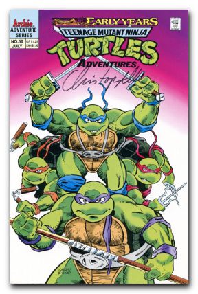 Teenage Mutant Ninja Turtles Adventures #58 (1989) signed