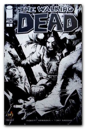 Walking Dead #1 (2003) wizard world chicago 2015 sketch exclusive