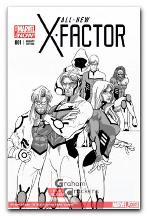 All New X-Factor #1 larroca sketch variant