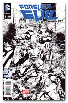 Forever Evil #2 (2013) black & white variant