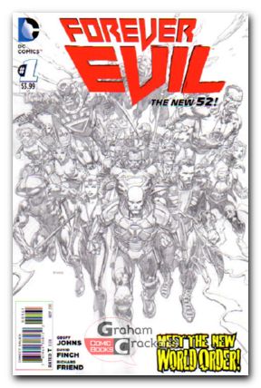 Forever Evil #1 (2013) black & white variant