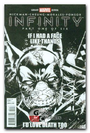 Infinity #1 (2013) Brooks Black & White Party variant