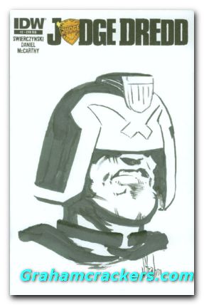Judge Dredd #2 (2012) sketch cover