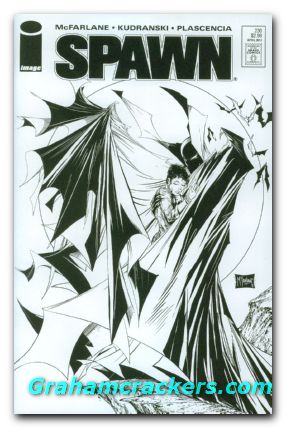 Spawn #230 (1992) cover b b&w variant