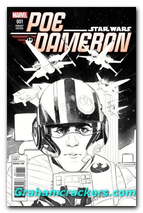 Star Wars Poe Dameron #1 (2016) sketch variant