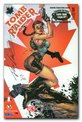 Tomb Raider #15 (1999) signed canada con cover
