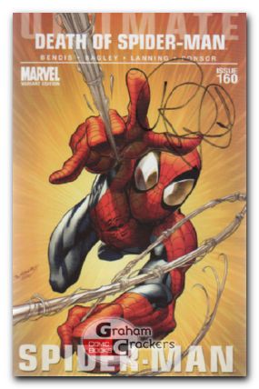 Ultimate Spider-Man #160 (2009) signed by bendis edition