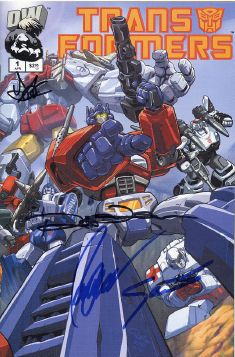 Transformers Generation 1 #1 (2002) autobots cover signed & numbered