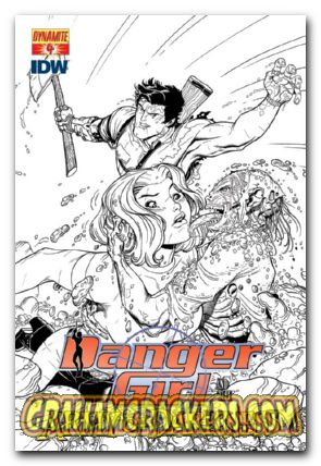 Danger Girl and The Army Of Darkness #4 (2011) bradshaw sketch variant