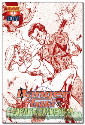 Danger Girl And The Army Of Darkness #1 (2011) campbell red variant