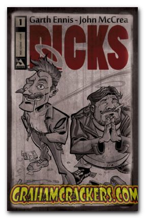 Dicks #1 (2012) b&w cover