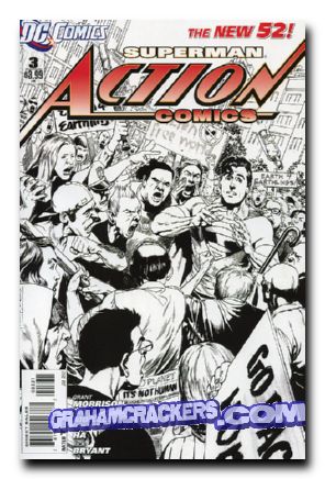 Action Comics #3 (2011) b&w variant