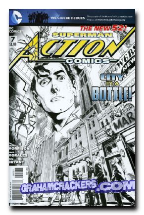 Action Comics #7 (2011) b&w variant