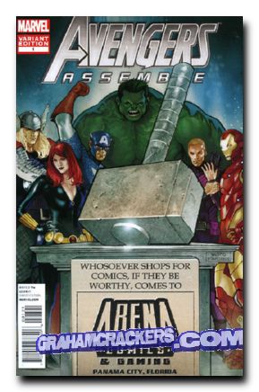 Avengers Assemble #1 (2012) arena comics cover
