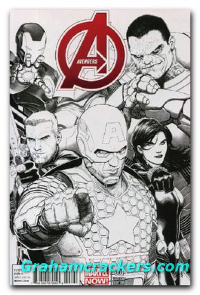 Avengers #1 (2012) sketch cover