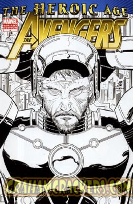 Avengers #4 (2010) john romita jr inked variant