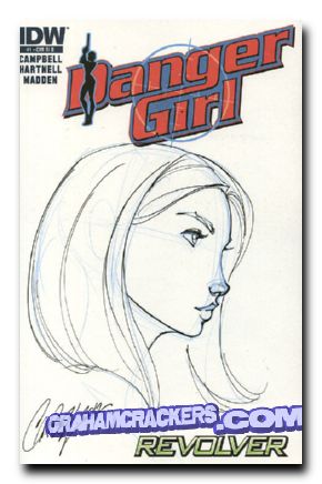 Danger Girl Revolver #1 (2012) sketch cover