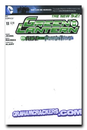 Green Lantern #13 (2011) blank variant