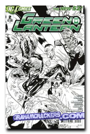 Green Lantern #2 (2011) sketch variant