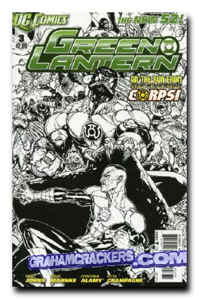 Green Lantern #3 (2011) sketch variant