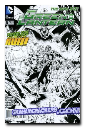 Green Lantern #8 b&w variant 