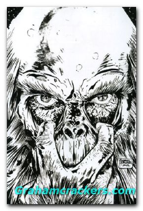 Planet of the Apes Cataclysm #4 sketch cover