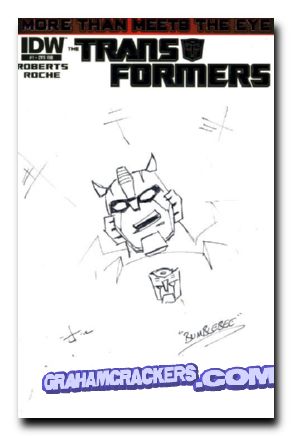 Transformers More Than Meets The Eye #1 (2012) blank sketch variant