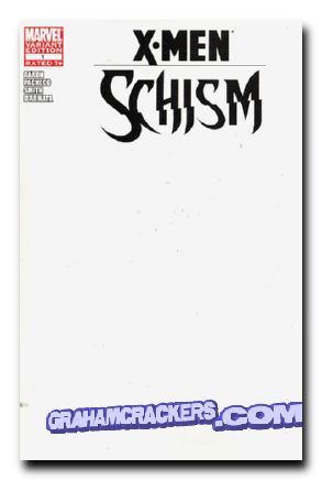 X-Men Schism #1 (2011) blank variant