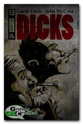 Dicks #3 (2012) b&w cover