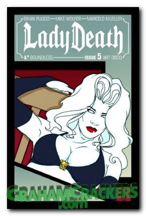 Lady Death #5 (2011) art deco cover