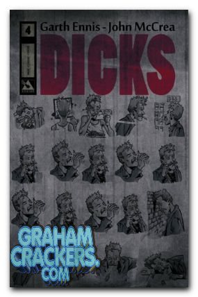 Dicks #4 (2012) b&w cover