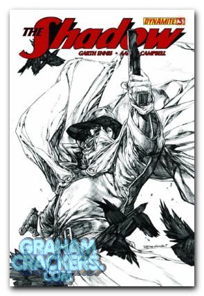 Shadow #3 (2012) b&w cover