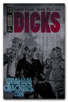 Dicks #8 (2012) b&w cover