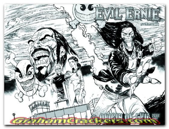 Evil Ernie #1 (2012) seely b&w cover