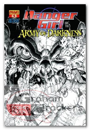 Danger Girl and The Army Of Darkness #5 (2011) bradsahw sketch variant