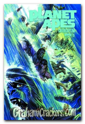 Planet of the Apes Cataclysm #3 (2012) cover a