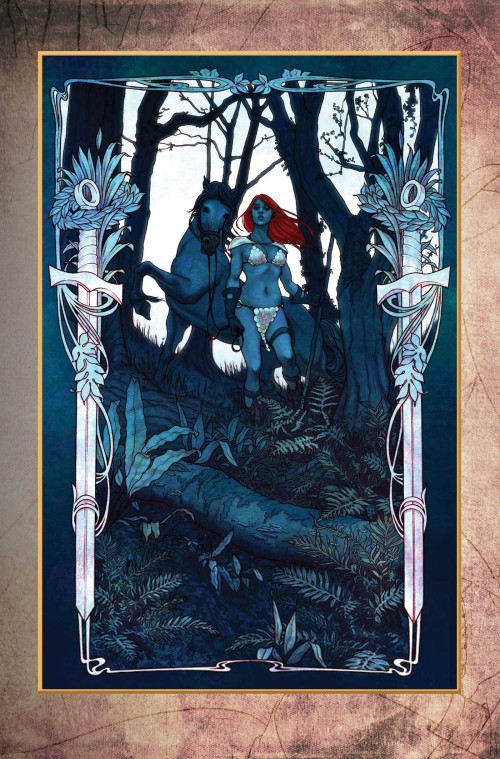 Red Sonja #18 (2023) cover q frison modern icon virgin variant